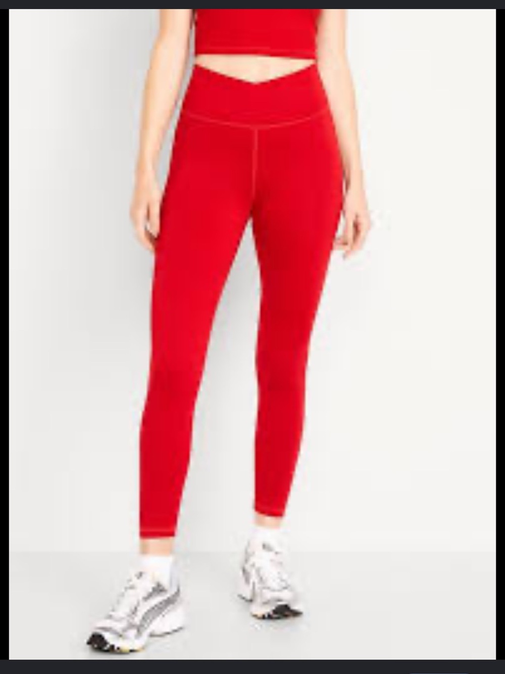 NWOT Old Navy Red High-Rise Cloud Comfy Set M